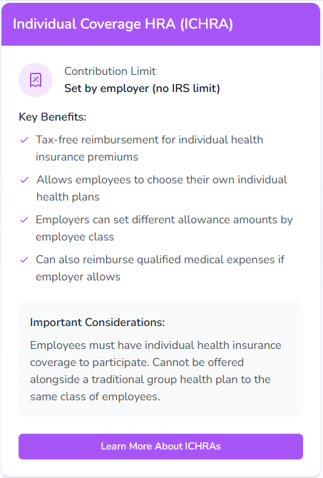 ICHRA Purple screenshot